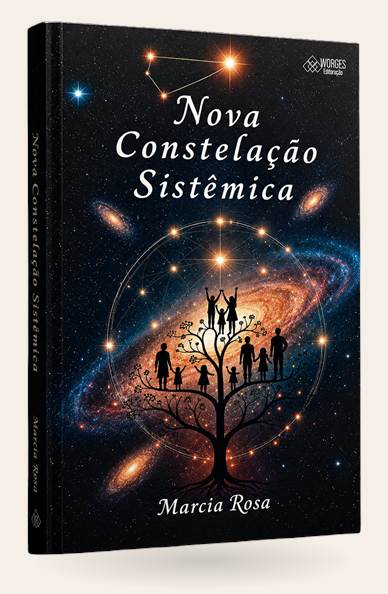 O livro Nova Constelação Sistêmica, de Marcia Rosa, em edição impressa